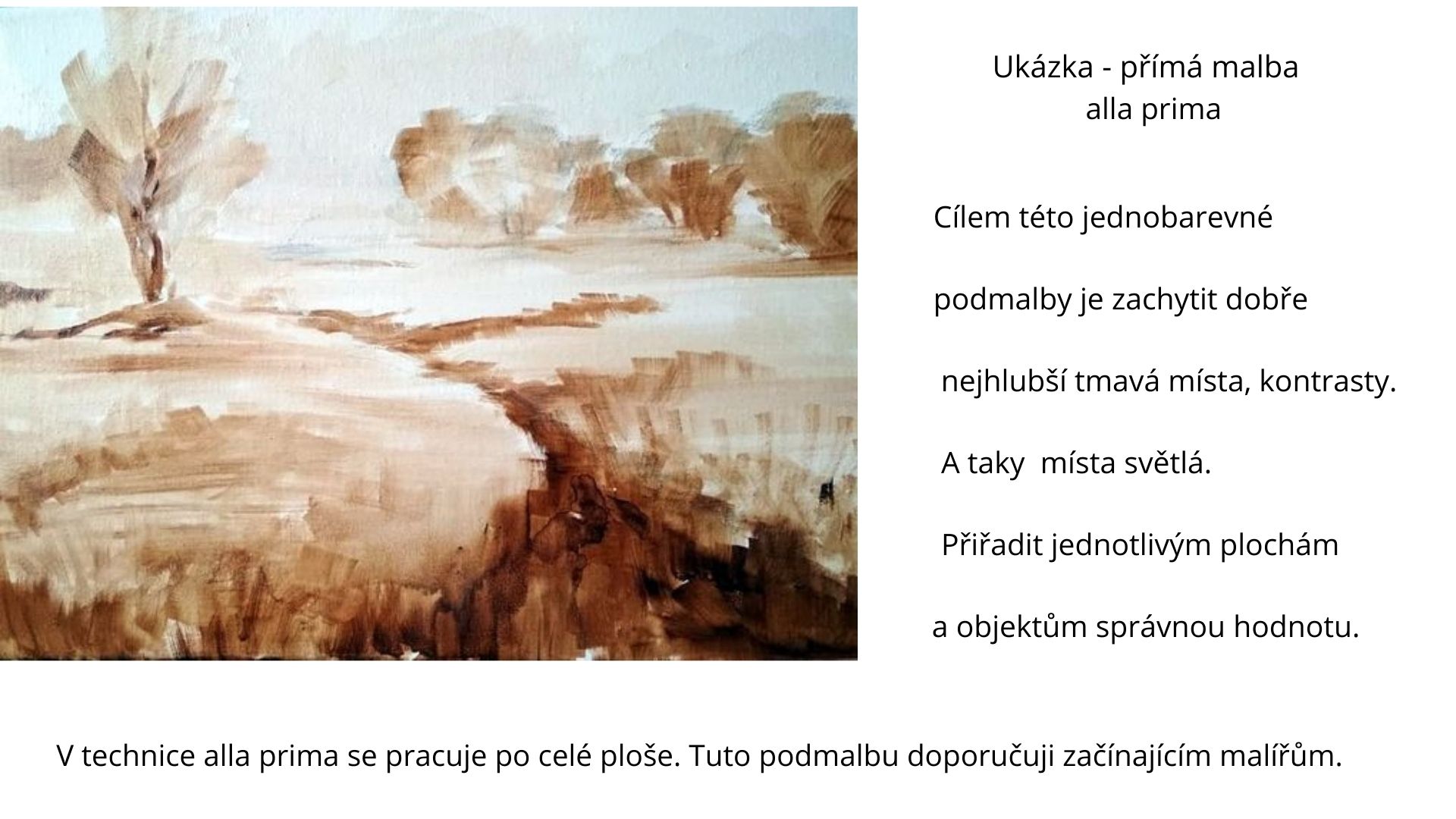 jednobarevná podmalba jednobarevná podmalba