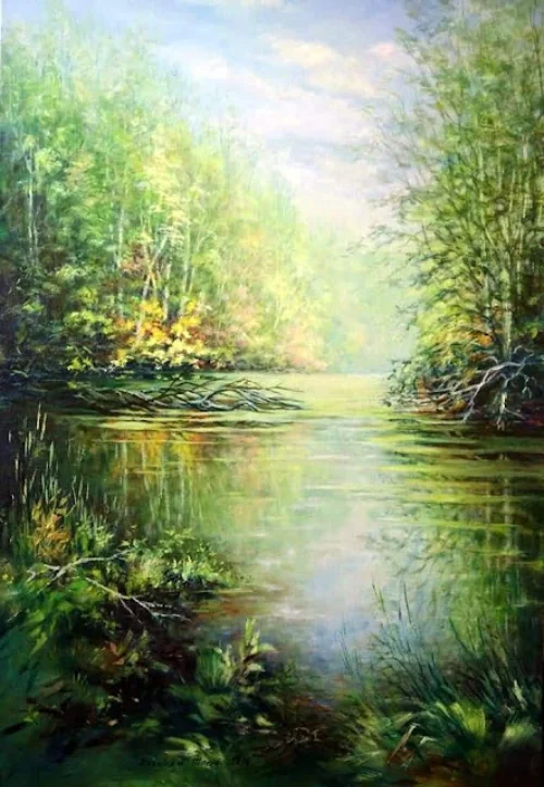 Meandr-reky Obraz Meandr řeky