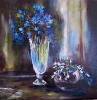 Květiny modré